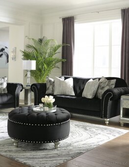 Luxusní sedací souprava ve stylu chesterfield - 7
