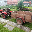 Zahradní traktor s vlečkou a pluhem - 7