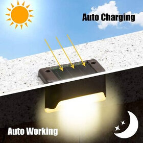 4-dílná sada LED solárních zahradních svítidel - 7