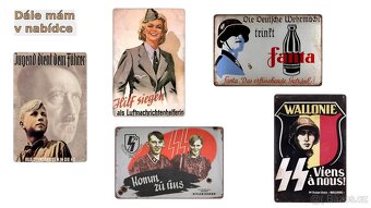 plechová cedule - Pouštní liška Erwin Rommel - 7