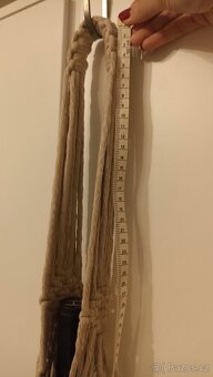Macramé nosič láhve, barva Cappuccino - 7