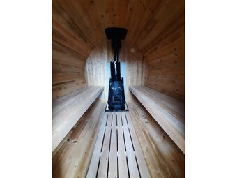 Sudová sauna 2,8x2,1m, Thermowood, smontovaná - 7