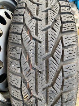 Plechové disky 15” 4x100 a zimní pneu 185/65/R15 - 7