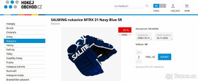 Hokejové rukavice Salming MTRX21 - barva modrá (vel. 15") - 7