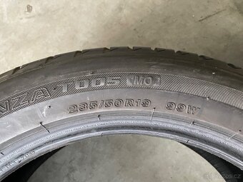 prodám letní pneumatiky 235/50/18 Pirelli,Bridgestone sada - 7