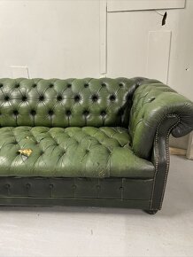 Sedačky Chesterfield 3x kožené - 7