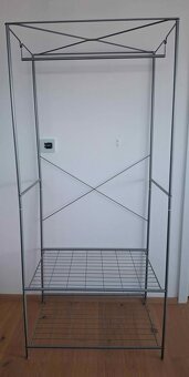 Bíla látková skříň Breim IKEA s organizéry - 7