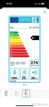 Vestavna lednice Beko CBI 7702 HCA - 7