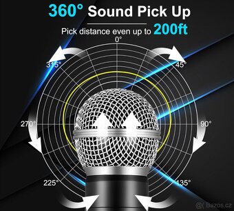 Bezdrátové mikrofony ALPOWL, dynamický mikrofonn - 7