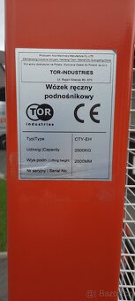 Vysokozdvižný paletový vozík ruční na 2000kg - 7