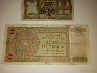 BANKOVKY 40. LÉTA, SLOVENSKO, 5-1000 KS, NEPERFOROVANÉ - 7