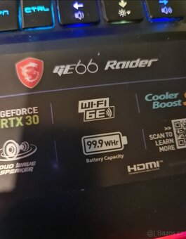 MSI GE66 Raider i7/RTX 3070 IC 8GB /32GB/300Hz, Záruka 12mes - 7