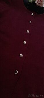 Elegantní bordó svetřík - NOVÝ - 7