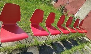 2 ks židle VILMAR Ikea červená/chrom - 7