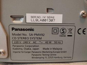 Prodám Panasonic SA-PMX92 stříbrná - 7