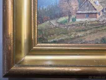 obraz Krajina s chalupou - 7