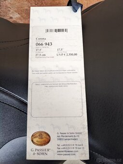 Drezurne sedlo Passier Corona 17,5 , komora 27,5 - 7