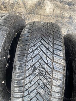 Plechové kola 5x112 ET43 + zimní pneu 195/55 R15 - 7