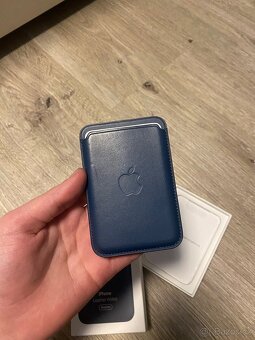 Apple Kožená peněženka s MagSafe k iPhonu baltsky modrá - 7