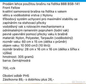 Brašna na řídítka - 7