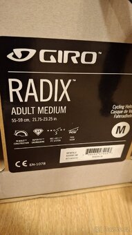 GIRO Radix Mat Metalic Black/Lime velikost M, nová - 7