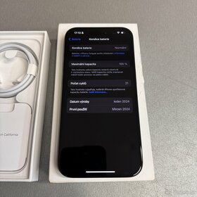 iPhone 15 Pro 256GB, zánovní, 12 měsíců záruka - 7