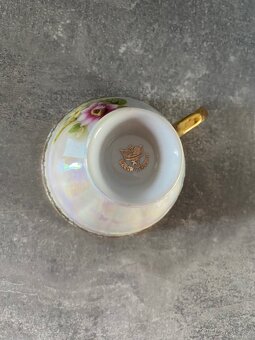Vintage porcelánové hrníčky s podšálkem - 7
