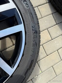 Originální ALU kola VW Madrid R17 5x112 + letní pneu 225/45/ - 7