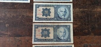 Bankovky a státovky 1919-1945, ČSR. Protektorát. - 7