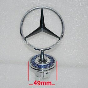 Znak kapoty Mercedes novy w202,w203,w208,w211,w220 - 7