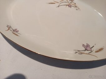 Porcelánové oválné servírovací talíře - Bernadotte - 7