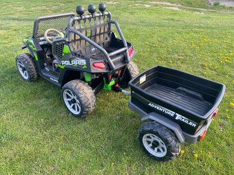 Elektrické auto + přívěs Peg-Pérego 24v - 7