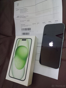 iPhone 15, doklad, záruka, krabička, ZÁNOVNÍ, TOP STAV - 7