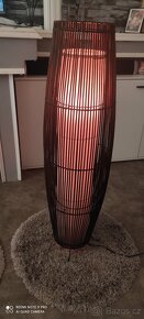 Stará stojící ratan lampa 120cm - 7