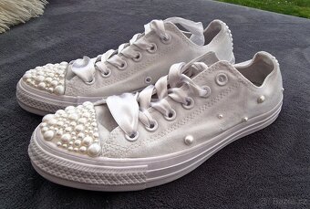 Tenisky Converse-pearls wedding edition - 7
