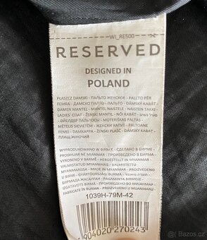 Bunda dívčí dlouhá, kabát Reserved - 7