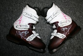 dívcí lyže tecno 120 cm , lyžáky - 7