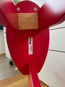 Houpací kůň sob/los dřevěný červený IKEA - 7