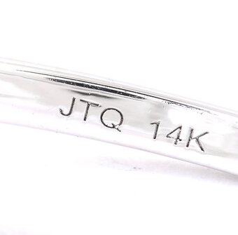 Prsten z bílého 14K zlata s laboratorním 2,97 ct diamantem - 7