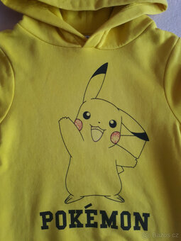 Pokemon Pikachu mikina, mikinka žlutá a tričko, vel.110/116 - 7