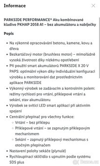 Aku kladivo peformance v kufru 5,8 J - 7