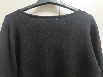Dámský sytě černý kašmírový svetr, vel. L - 7