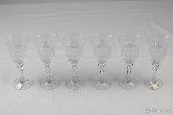 Broušené skleničky křišťál 24% PbO - 7