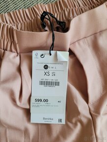 Nové dámské růžové kalhoty zn. Bershka, vel. XS - 7