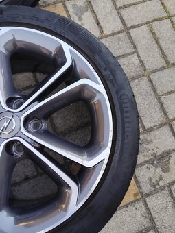 ALU 5x110 r17 OPEL + LETNÍ PNEU - PĚKNÁ SADA - 7