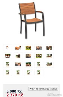 Prodám dreveny zahradni set (rozkl.stul + 8 zidli) - 7