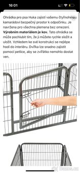 Ohrádka pro psa HUKA 70x120x85 - 7