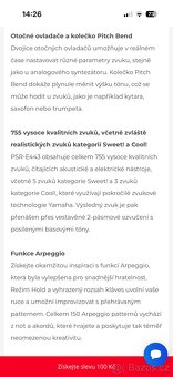 Klávesy yamaha PSR E443 - 7