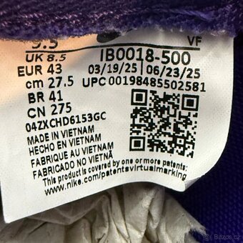 Nike Air Force 1 x Kobe Bryant Court Purple vel.43/27,5cm - 7