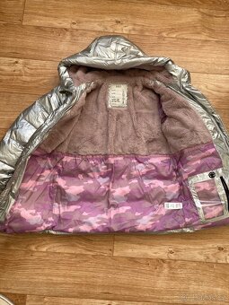 Dívčí zimní bunda dlouhá - Marks & Spencer vel. 158 - 7